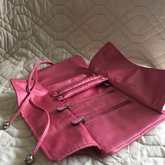 Coach pink satin jewelry roll - Picture 4 of 5